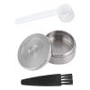 Coffee Filter,Reusable Coffee Capsule with Spoon Brush Fit for DELTA Q NDIQ7323 Coffee Maker Machine view 4
