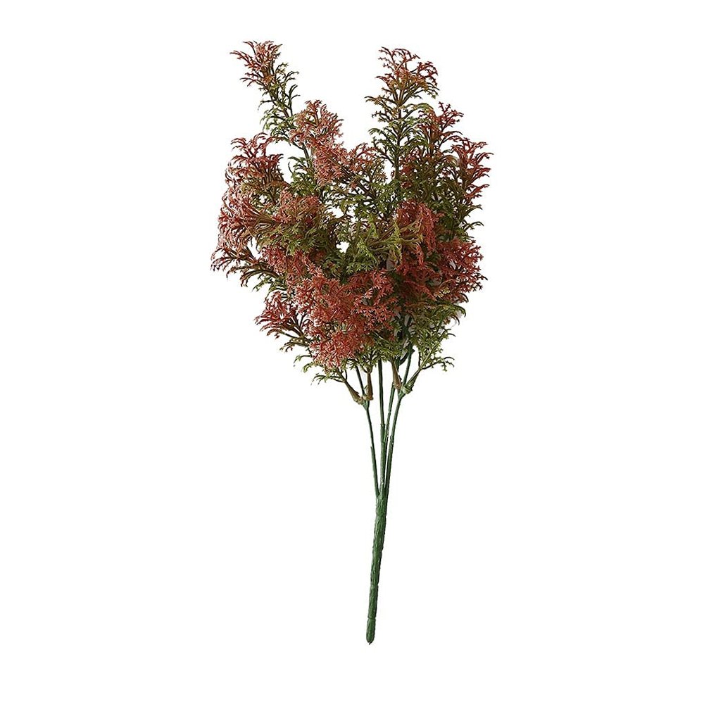 DUO ER 2pcs Artificial Plant Grass Home Office Plant Ornament Wedding Party Plastic Grass Bundle, Rose Red (Color : 03)