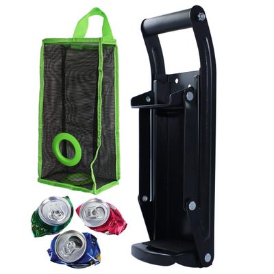 Ansoon Metals Can Crusher & Compactor, Heavy Duty Wall-Mounted Bottle Opener Smashers for 16 oz and 12 oz Aluminum Seltzer, Soda, Beer Cans and Plastic Bottles