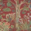 C Charlotte Home Furnishings Inc The Tree of Life Portiere Red Belgian Tapestry -Medium: 24.00' x 70.00' Cotton/Viscose/Polyester by William Morris view 3