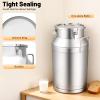 20-60L Stainless Steel Milk Can Wine Milk Bucket Wine Pail Bucket Milk Can Tote Jug with Sealed Lid Heavy Duty, with Independent Embedded Silicone Sealed Lid (40L) view 4