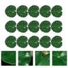 Cabilock 15pcs Artificial Lotus Leaves for Decoration Simulation Foliage for Aquariums Lightweight Floating Leaves for Fish Safety view 4