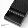 AIZYR Espresso Coffee Knock Box - Stainless Steel Drawer Knock Box with Non-Slip Mat Coffee Machine Accessories for Home Cafe Bars,Black view 4