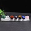 Natural Folk Crafts 7 Chakra Selenite Stick Crystal Sets for Home Decoration view 4