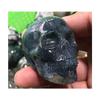 1pc Gemstone Skulls Natural Crystal Hand Carved Moss Agate Mini Skulls 2inch for Home Decoration view 1