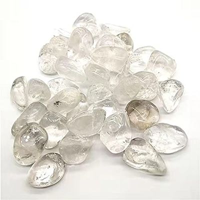 Natural Gravel White Clear Quartz Tumbled Crystals Healing Stones 200g for Home Decoration