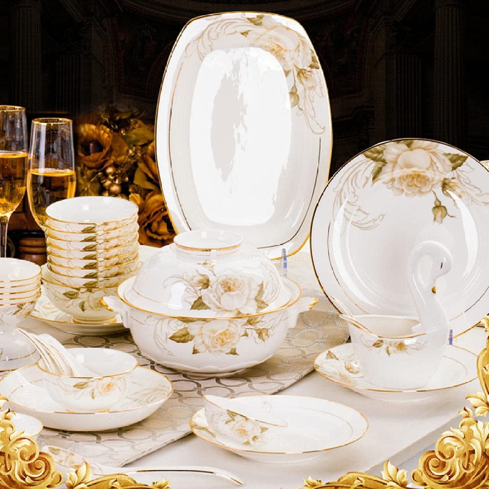 58 Heads Outline In Ceramic Dinner Dish Rice Bowl Soup Bowl Salad Noodles Bowl Plate Dish Bowl Dinnerware Sets Kitchen Tableware