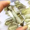 Natural 2pcs Quartz Healing Stones Yellow Citrine Crystal Double Wand Points 55-65mm for Home Decoration view 3