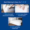 Better Bedder Bed Headband, Fabric Shell of Cotton, Polyester, and Spandex, Bed Making Made Easy, Transforms Any Flat Sheet into A Fitted Sheet, Fits All Mattress Heights- Queen 60 X 80 view 3