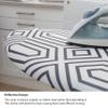 Simplify Ironing Board Cover | Scorch Resistant | Cotton | Thick Padding | Stretch Elastic Fit | Hook and Loop Fasteners | Cover ONLY | Graphite view 3