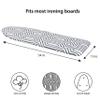 Simplify Ironing Board Cover | Scorch Resistant | Cotton | Thick Padding | Stretch Elastic Fit | Hook and Loop Fasteners | Cover ONLY | Graphite view 4