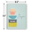 Gotcha Covered Notebooks Softcover Recipe Dishes 8.5" x 11" Spiral Notebook/Recipe Book, 120 Recipe Pages, Durable Gloss Laminated Cover, White Wire-o Spiral. Made in the USA view 3