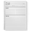 Gotcha Covered Notebooks Softcover Recipe Dishes 8.5" x 11" Spiral Notebook/Recipe Book, 120 Recipe Pages, Durable Gloss Laminated Cover, White Wire-o Spiral. Made in the USA view 4