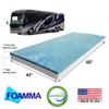 Foamma 2 x 40 x 80 Camper/RV Travel Gel Memory Foam Bunk Mattress Topper, Made in USA, Comfortable, Travel Trailer, CertiPUR-US Certified, Cover Not Included view 2
