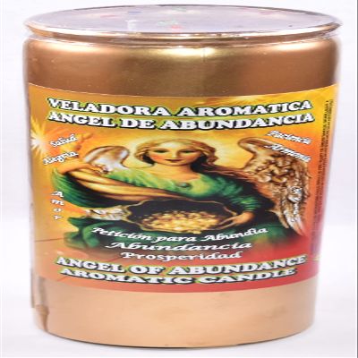 12 PCS Angel of Abundance Candle-Angel DE ABUNDANCIA Cocktail Aromatic Gold