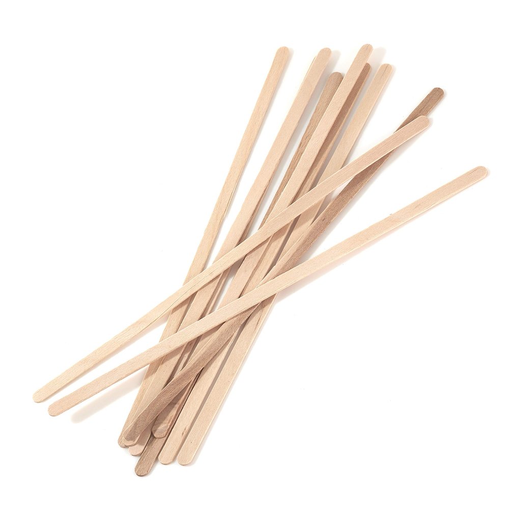 Wooden Coffee Stirrer Sticks 7.5 inch - Bio Degradable, Eco Friendly Beverage Stirrers, Splinter Free Birch Wood - Disposable Drink Stir Sticks for Tea, Beverage, Coffee and Arts & Crafts (5000)