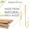 Wooden Coffee Stirrer Sticks 7.5 inch - Bio Degradable, Eco Friendly Beverage Stirrers, Splinter Free Birch Wood - Disposable Drink Stir Sticks for Tea, Beverage, Coffee and Arts & Crafts (5000) view 3