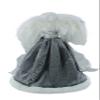 14" Inch Ethnic African American Standing Graceful Grey Glittering Mandolin Angel Christmas Tree Topper or Table Top 514116 view 2