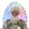 Windy Hill Collection 14" Inch Standing Coastal Aquamarine Fiber Optic Angel Lighted LED Christmas Tree Topper or Table Top 594126 view 4