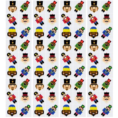 Nutcracker Tattoos - Apparel Accessories - 72 Pieces