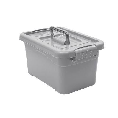 Fun Express Grey Locking Storage with Lid & Handle - Educational - 3 Pieces