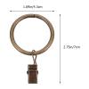 Cabilock 50pcs Vintage Shower Curtain Hooks Clips Easy Install Glide for Bathroom Curtain Accessories Inner Antique Finish view 4