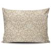 XIUBA Throw Pillow Covers Case Beige Classic Damask Decorative Pillowcase Cushion Cover 20X30 inch Queen Size Double Sided Design Printed view 1