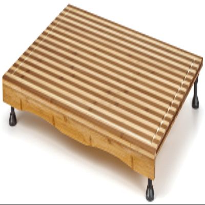 Bamboo Stovetop Cover & Countertop Cutting Board with Adjustable Legs, Dual-purpose Chopping Board for Gas Electric Stove Burner, Workspace Block Cover for RV Camping Camper