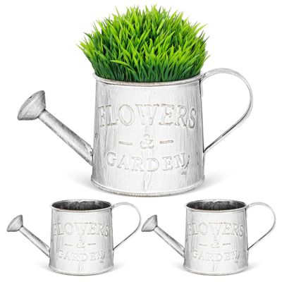 Hemoton 3pcs Retro Flower Bucket Vintage Decorative Holder for Home and Garden for Flower Arrangements and Decor Rustic Style Floral Storage