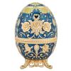 Pop up Case Automatic Toothpick Holder Toothpick Container desktop ornament for Home Decoration(Jinlan Jinhua, Blue) view 2