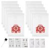 3D Airclean Dust Bags Replacement for Miele FJM Vacuum Compact C2 Compact C1 Complete C1 S241 S290 S300i S500 S700 S4 S6 Series (Pack of 10) with 3 Motor Protection Filters 3 Air.Clean Filters view 1