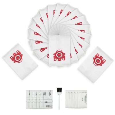 3D Airclean Dust Bags Replacement for Mie.le FJM Compact C2 Compact C1 Complete C1 S241 S290 S300i S500 S700 S4 S6 Series (Pack of 20) with 5 Motor Protection Filters 5 Air.Clean Filters