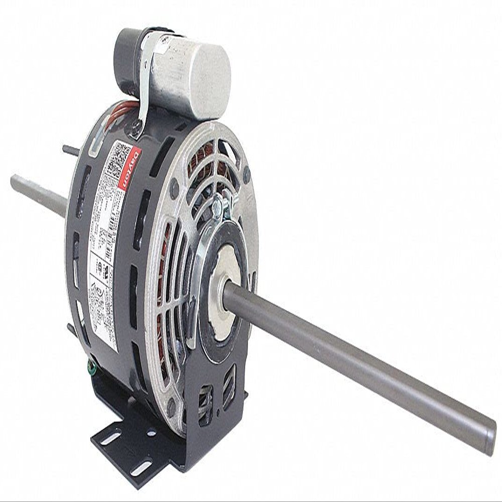 Dayton 1/10 HP Room Air Conditioner Motor, Permanent Split Capacitor, 1050 Nameplate RPM, 277 Voltage, Frame 42-5WJA9