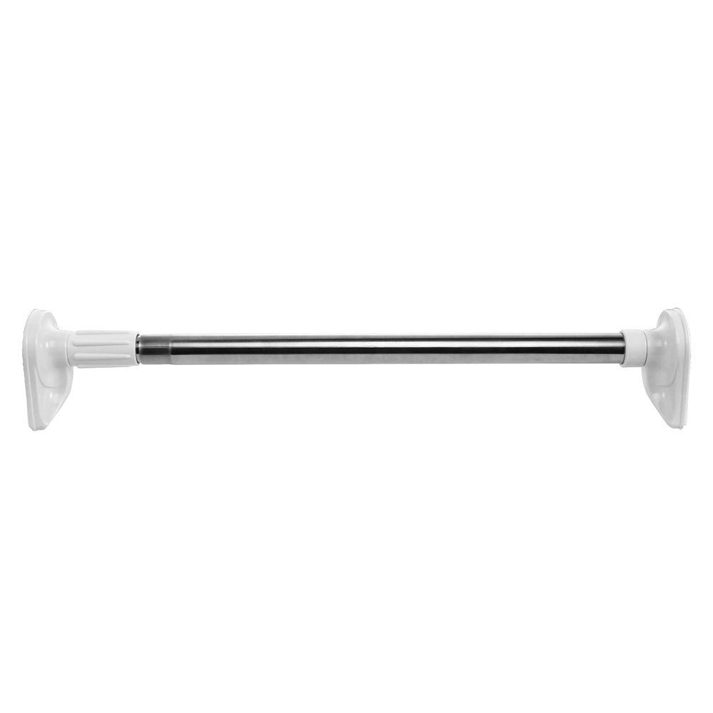1Pc shower curtain rod clothes drying rod spring tension corner adjustable clothing Stainless steel Metal