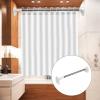 1Pc shower curtain rod clothes drying rod spring tension corner adjustable clothing Stainless steel Metal view 3