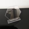 5 Sets Acrylic Blanks Hexagon with Stand,DIY Clear Wedding Signs,Personalized Hand Lettered Table Numbers (5'') view 4