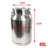10.5 Gallon Stainless Steel Milk Can, Milk Bucket Wine Pail Bucket Tote Jug Oil Barrel Tea Top Metal Jug, Liter Cans With Sealed Lid Restaurant Canister Silicone Seal view 3