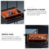 VOSAREA 1pc and Leather Key Storage Organizer Chic Desktop Decor for Keys Jewelry and Cosmetics Elegant Entryway view 2
