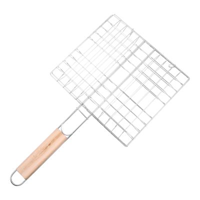 Wakauto Material Bbq Net Clamp Barbecue Clip for Steak Fish Outdoor Barbecue Easy to Clean Camping Picnic