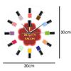 12 Colorful Nail Beauty Salon Wall Clock with Manicure Pedicure Nail Wall Art Nail Salon Studio Decor Technician Gift(No Frame) view 2