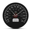 Speedometer Kilometers and Miles Printed Wall Clock Racing Mechanics Wall Art Black Car Dashboard Gauge Wall Watch Garage Decor(No Frame) view 1