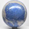 75mm 610g Blue Dumortierite w/Silverish Quartz & Open Druzy Sphere Polished Natural Gemstone Crystal Mineral Ball - Peru + Stand view 4