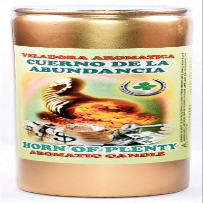 12 Pieces Horn of Plenty Candle-CUERNO DE LA ABUNDANCIA Cocktail Aromatic Gold