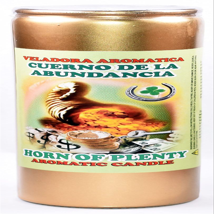 12 Pieces Horn of Plenty Candle-CUERNO DE LA ABUNDANCIA Cocktail Aromatic Gold