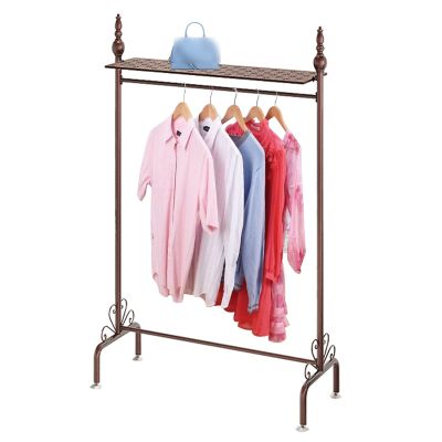 XINGLL Coat Rack Stand Clothes Rack Stand, Metal Frame Rustproof Design, Keep Clothes Shoe Organised, Portable Hall Entryway Bedroom Storage Organiser, 3 Choices (Color : B, Size : 120X40X168CM)