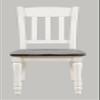 Jofran Madison County Reclaimed Solid Wood Slatback Farmhouse Dining Chair, Vintage White view 1