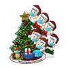3D Masked Family of 6 Ornament 2025 Personalized Family Christmas Ornaments 2025 | Staircase Personalized Tree Ornaments for Grandchildren, Siblings & Grandkids Xmas Tree with Gifts of Six Ornament view 1