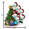 3D Masked Family of 6 Ornament 2025 Personalized Family Christmas Ornaments 2025 | Staircase Personalized Tree Ornaments for Grandchildren, Siblings & Grandkids Xmas Tree with Gifts of Six Ornament view 3