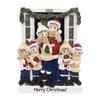 3D Welcoming Family of 6 Christmas Ornament 2025 Personalized Family Christmas Ornaments 2025 | Doorway Home Keepsake Personalized Tree Ornaments Customizable Gifts Winter Sweaters of Six Ornament view 1