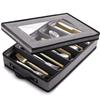 Flatware & Utensil Storage, Durable Silverware Storage Box with Padded Dividers, 5 Compartment Flatware Storage Case, Silverware Case with Handles and Removable Lid - Protects and Organizes Cutlery view 1